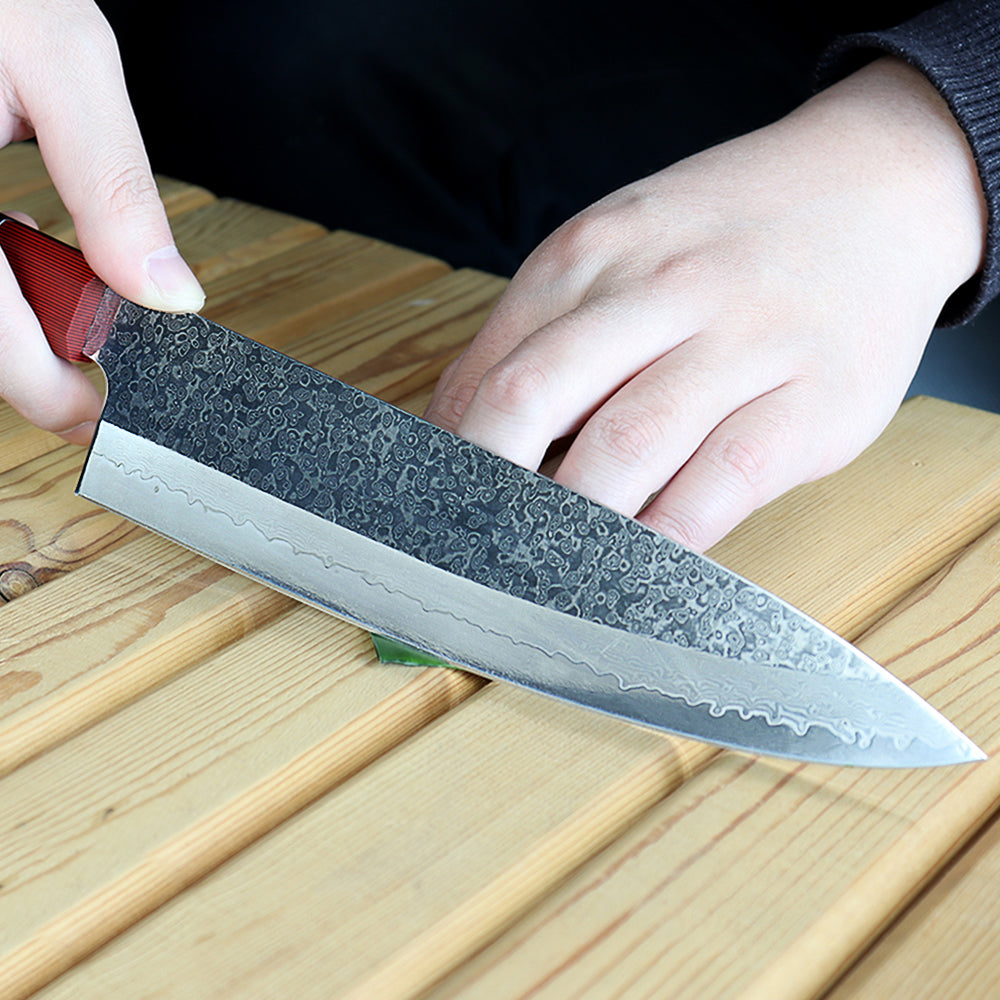 Miyake Ashlar - Japanese Damascus Gyuto