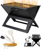 Miyake Notebook 5-in-1 Portable BBQ Grill – Foldable Charcoal Grill