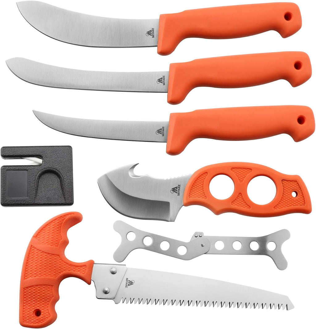 Miyake 9-Piece Deer Hunting Knife Set with Portable Box