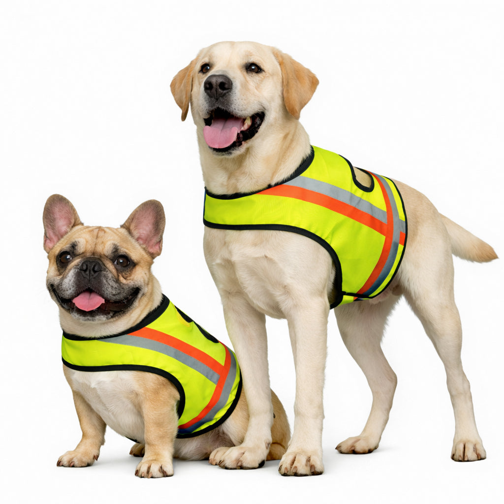 Miyake Reflective Dog Vest – High Visibility Safety Vest for Night Walking, Waterproof Adjustable Dog Hunting Vest for Outdoor Use