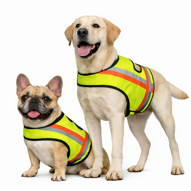 Miyake Reflective Dog Vest – High Visibility Safety Vest for Night Walking, Waterproof Adjustable Dog Hunting Vest for Outdoor Use Hover Image