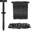 Miyake Nylon Cable Tie Buckles 100PCS - Self-Locking Automotive Push Pin Rivets for Bumper Fender Trunk Repair