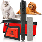 Miyake 3-in-1 Pet Hair Remover Brush with Pumice Stone & Squeegee