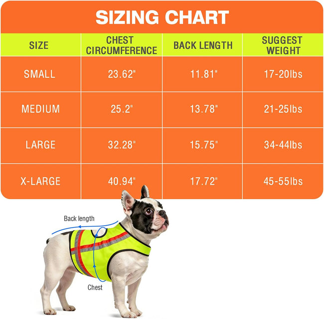 Miyake Reflective Dog Vest – High Visibility Safety Vest for Night Walking, Waterproof Adjustable Dog Hunting Vest for Outdoor Use Main Image