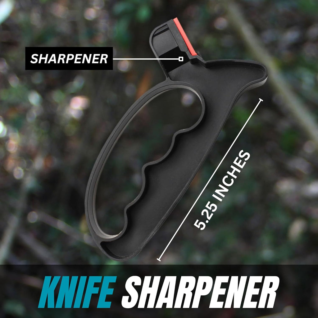 Miyake 7-Piece Deer Hunting Knife Set with Sheath and Sharpener