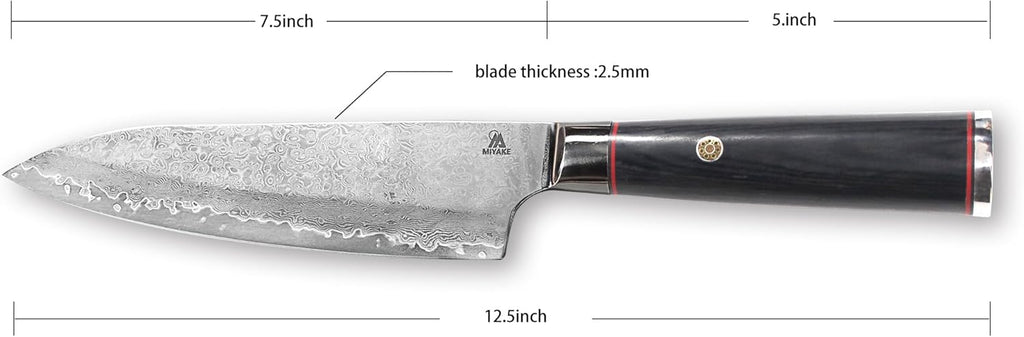 Miyake 7.5-Inch Japanese Gyuto Chef Knife