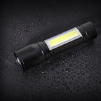 Miyake 4-Pack Rechargeable LED Flashlight with COB Side Light