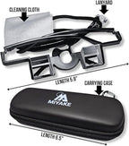 Miyake Belay Glasses with Case and Neck Strap -Black