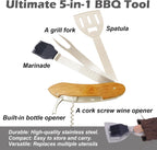 Miyake Notebook 5-in-1 Portable BBQ Grill – Foldable Charcoal Grill