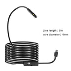 Dual-Lens Endoscope Camera with Light, 1080P HD Borescope for iPhone & Android, USB-C Inspection Camera, 16.4FT Semi-Rigid Cable, 8 LED Lights, IP67 Waterproof