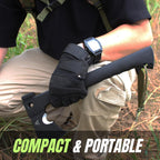 Miyake 14" Hatchet Axe with Fire Starter, Whistle & Hammer – Fiberglass Handle