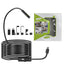 Dual-Lens Endoscope Camera with Light, 1080P HD Borescope for iPhone & Android, USB-C Inspection Camera, 16.4FT Semi-Rigid Cable, 8 LED Lights, IP67 Waterproof
