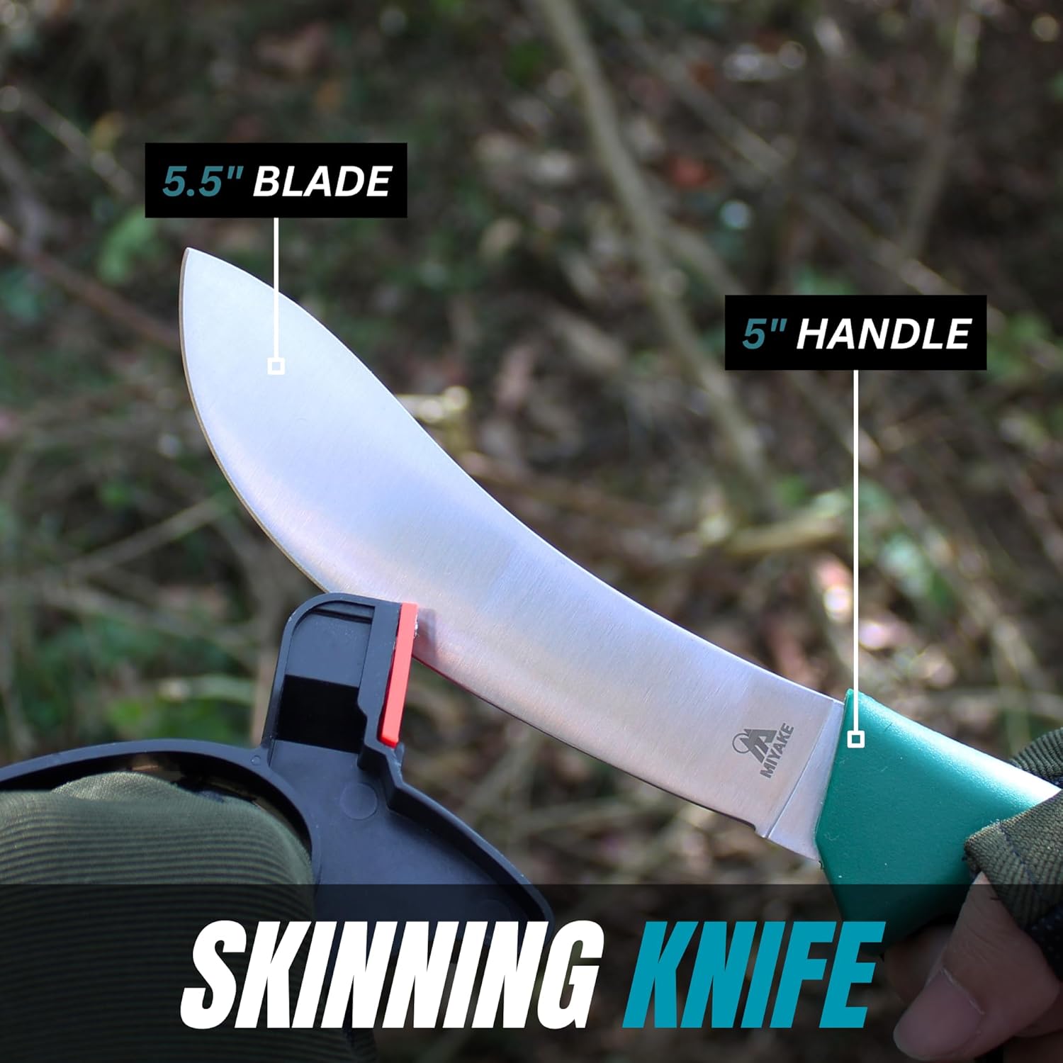 Miyake 7-Piece Deer Hunting Knife Set with Sheath and Sharpener