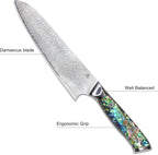 Miyake 8.5-Inch Japanese Santoku Chef Knife