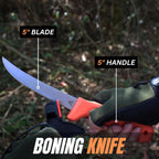 Miyake 9-Piece Deer Hunting Knife Set with Portable Box