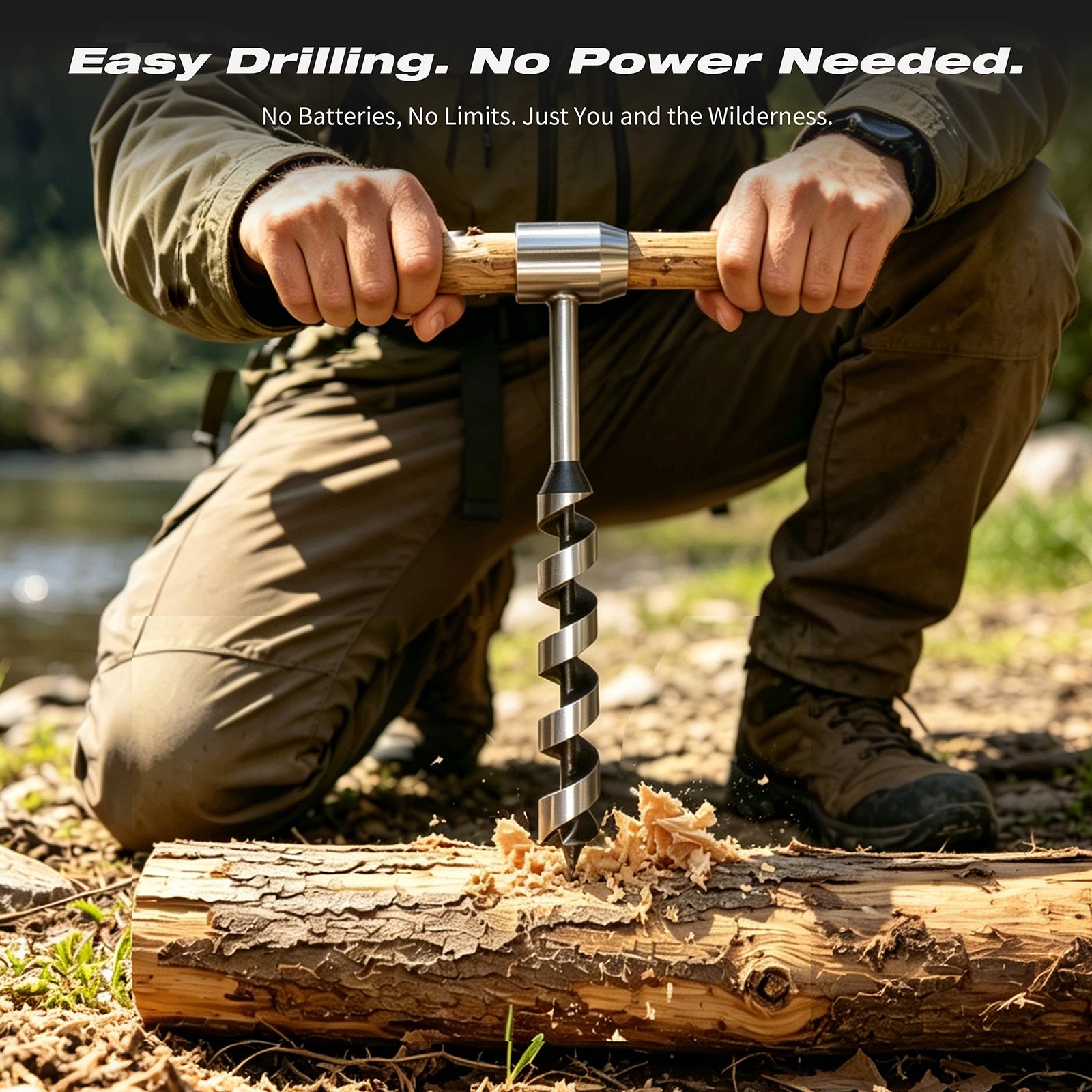 Scotch Eye Wood Auger Drill Bit – 1 Inch, 12 Inch Length, High Carbon Steel