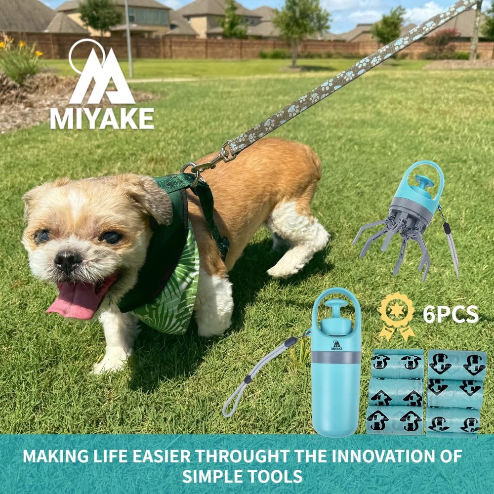 Miyake Mini Portable 3-in-1 Pooper Scooper with Poop Bag Dispenser