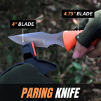 Miyake 4-Piece Deer Hunting Knife Set with Sheath