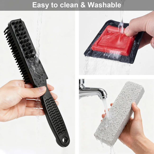 Miyake 3-in-1 Pet Hair Remover Brush with Pumice Stone & Squeegee Main Image