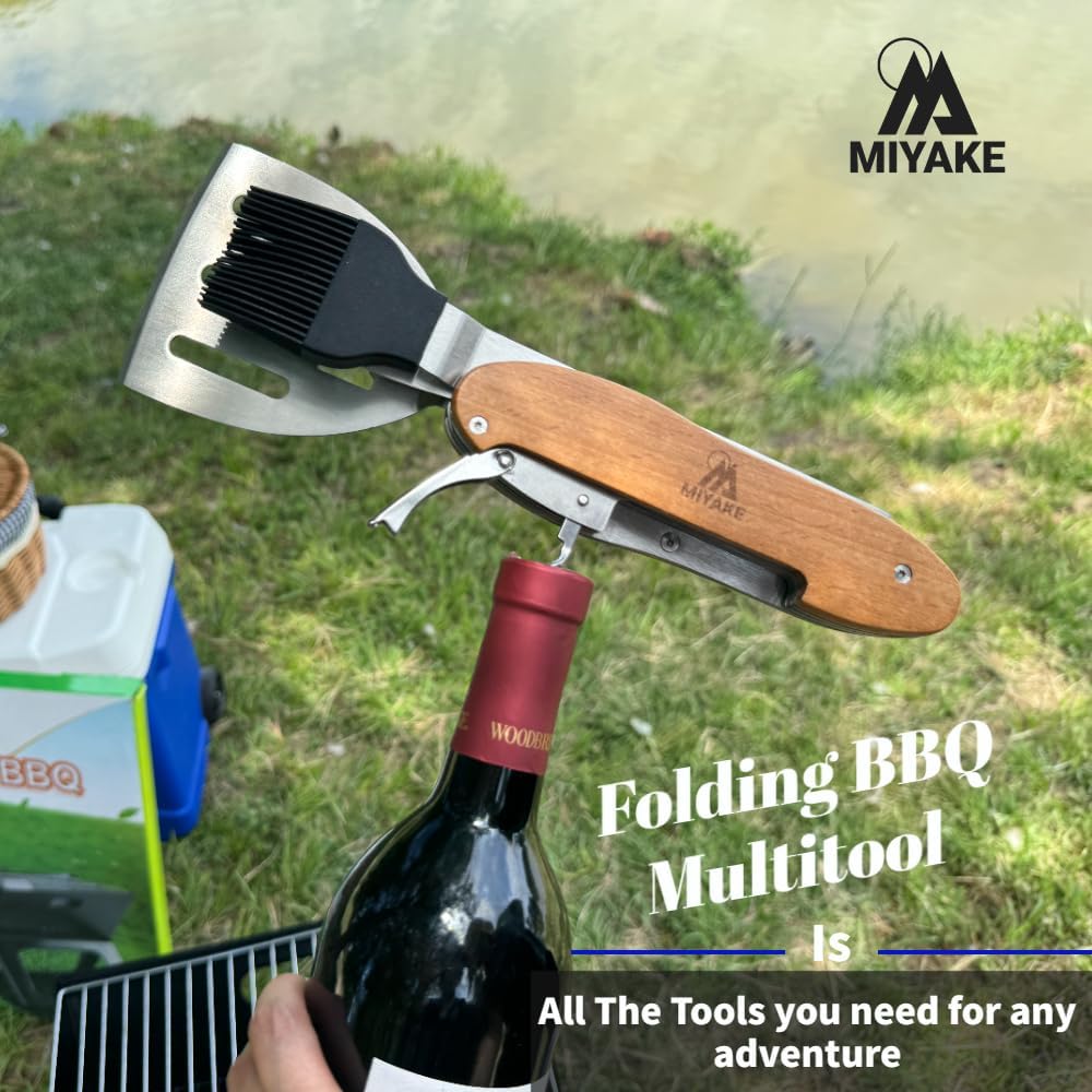 Miyake Notebook 5-in-1 Portable BBQ Grill – Foldable Charcoal Grill