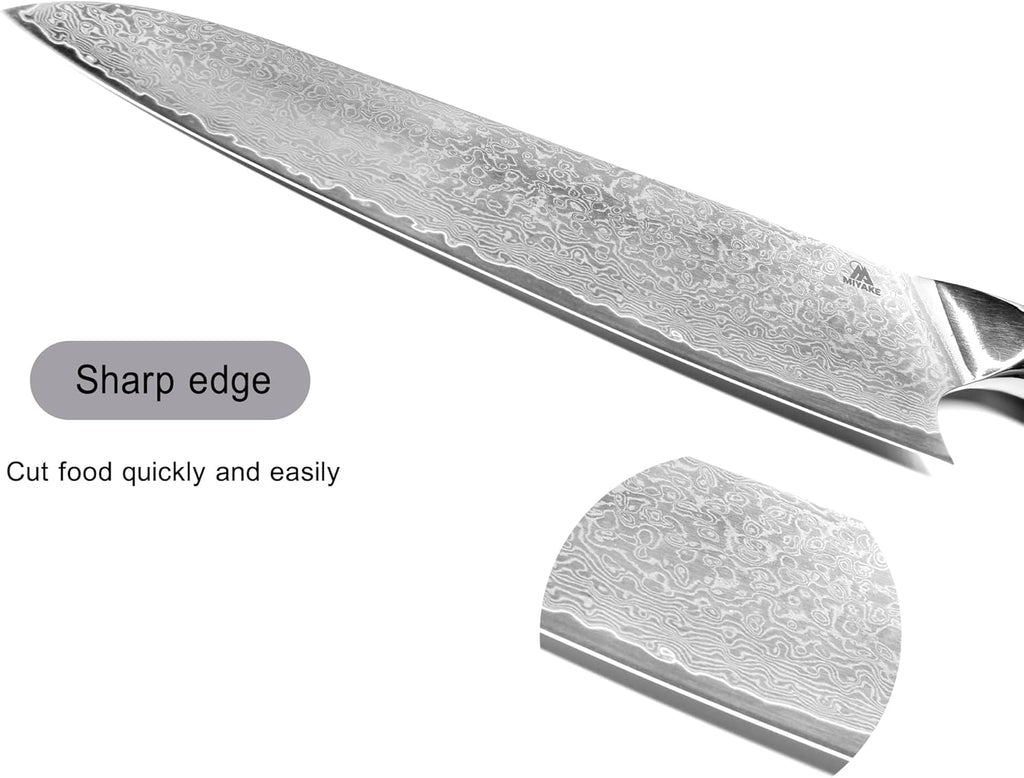 Miyake 8.5-Inch Japanese Santoku Chef Knife