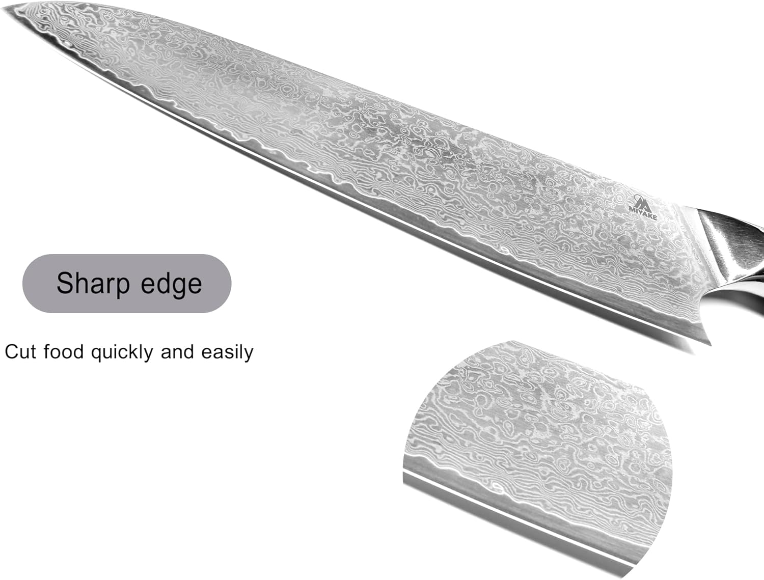 Miyake 8.5-Inch Japanese Santoku Chef Knife