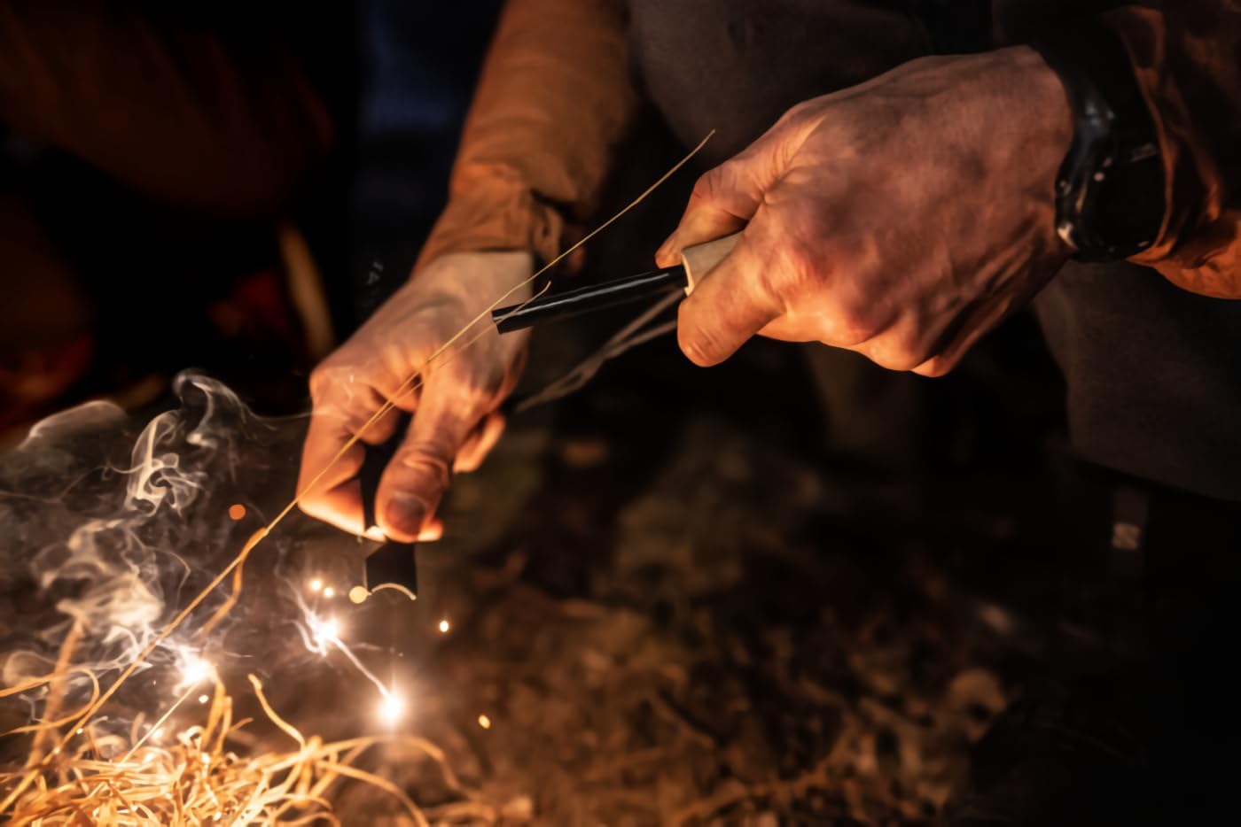 Miyake 4-Pack Ferro Rod Fire Starter with Multi-Tool Striker