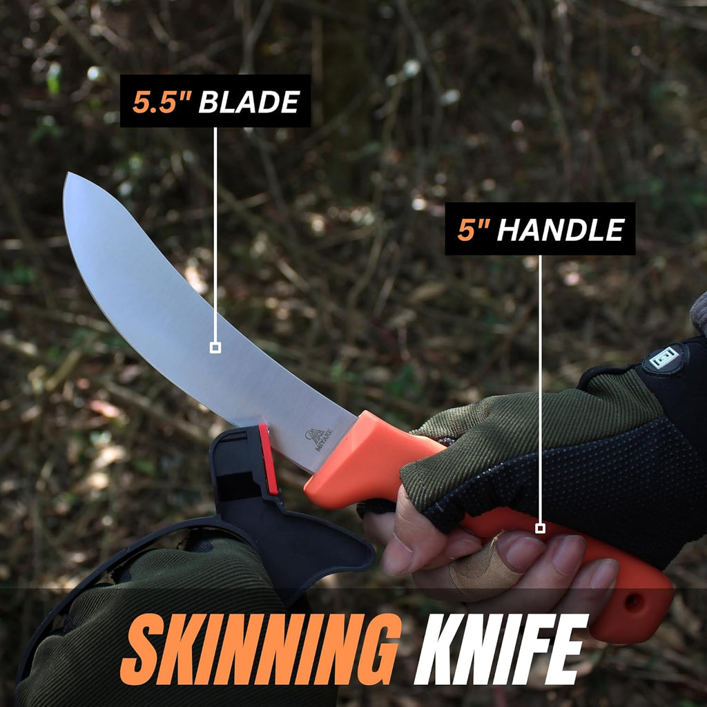 Miyake 9-Piece Deer Hunting Knife Set with Portable Box