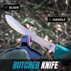 Miyake 7-Piece Deer Hunting Knife Set with Sheath and Sharpener