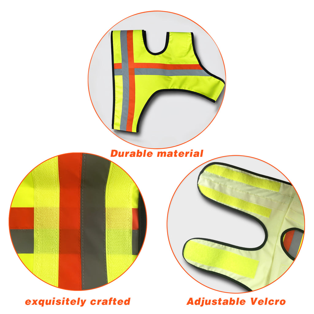 Miyake Reflective Dog Vest – High Visibility Safety Vest for Night Walking, Waterproof Adjustable Dog Hunting Vest for Outdoor Use