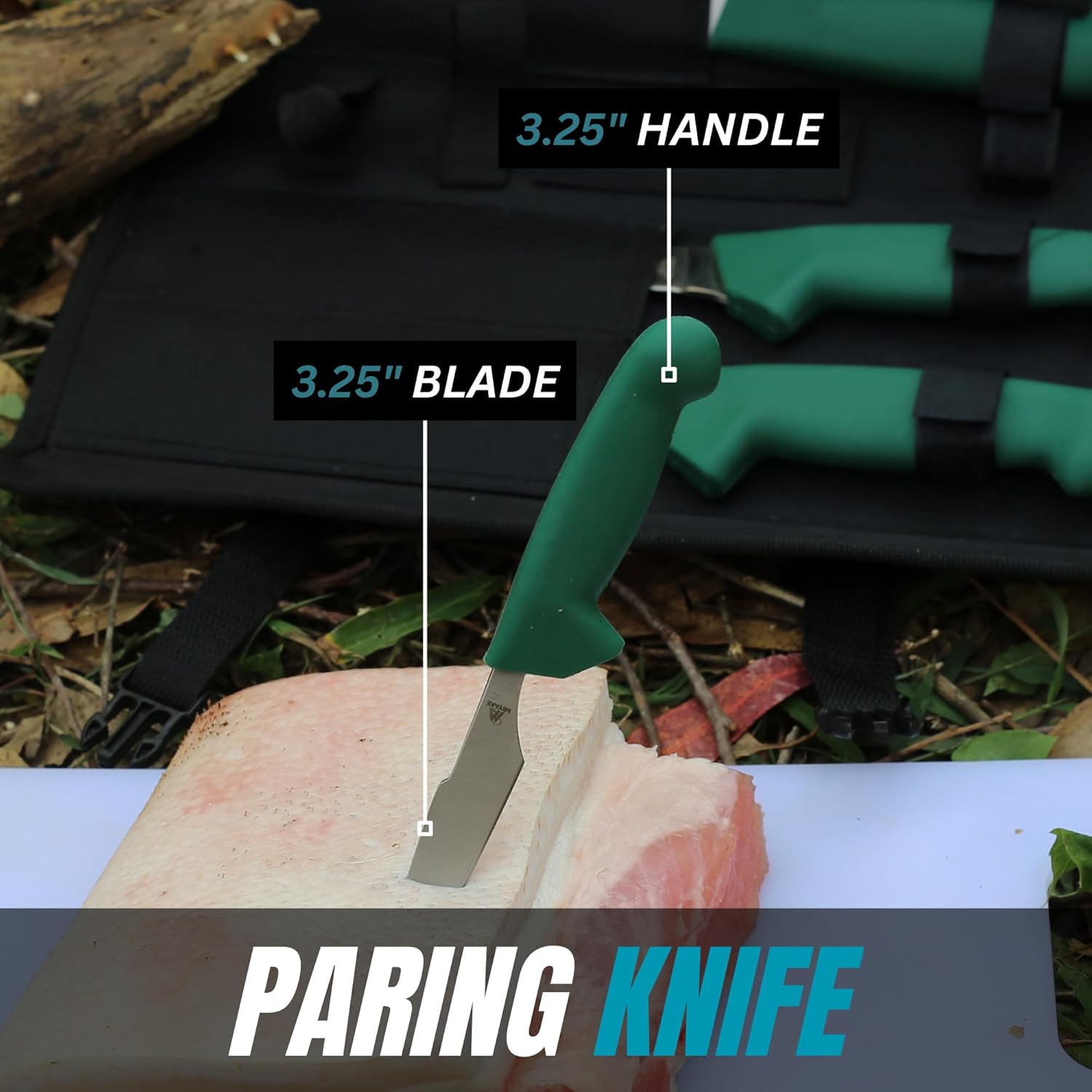 Miyake 7-Piece Deer Hunting Knife Set with Sheath and Sharpener