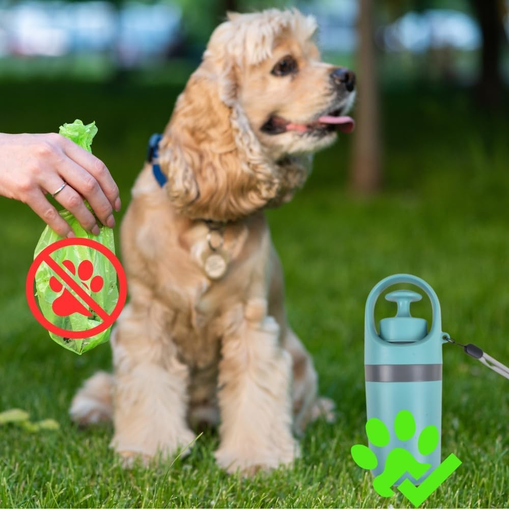 Miyake Mini Portable 3-in-1 Pooper Scooper with Poop Bag Dispenser