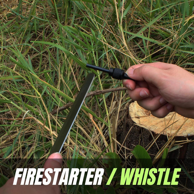 Miyake 14" Hatchet Axe with Fire Starter, Whistle & Hammer – Fiberglass Handle Main Image