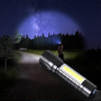 Miyake 4-Pack Rechargeable LED Flashlight with COB Side Light