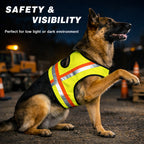 Miyake Reflective Dog Vest – High Visibility Safety Vest for Night Walking, Waterproof Adjustable Dog Hunting Vest for Outdoor Use