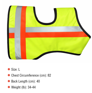 Miyake Reflective Dog Vest – High Visibility Safety Vest for Night Walking, Waterproof Adjustable Dog Hunting Vest for Outdoor Use