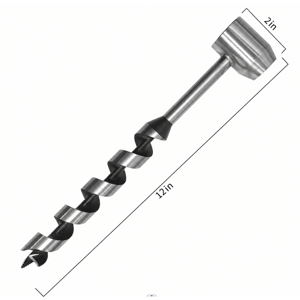 Scotch Eye Wood Auger Drill Bit – 1 Inch, 12 Inch Length, High Carbon Steel