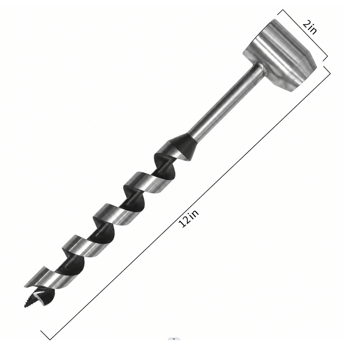 Scotch Eye Wood Auger Drill Bit – 1 Inch, 12 Inch Length, High Carbon Steel