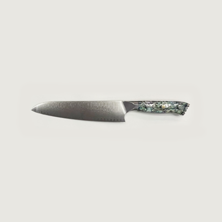 Miyake Nacre - Japanese Damascus Gyuto Hover Image